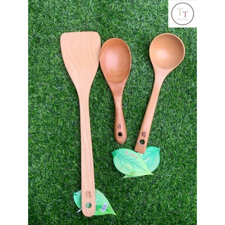 Thìa gỗ muôi gỗ dùng xới cơm, múc canh, xào nấu ăn an toàn hàng cao cấp