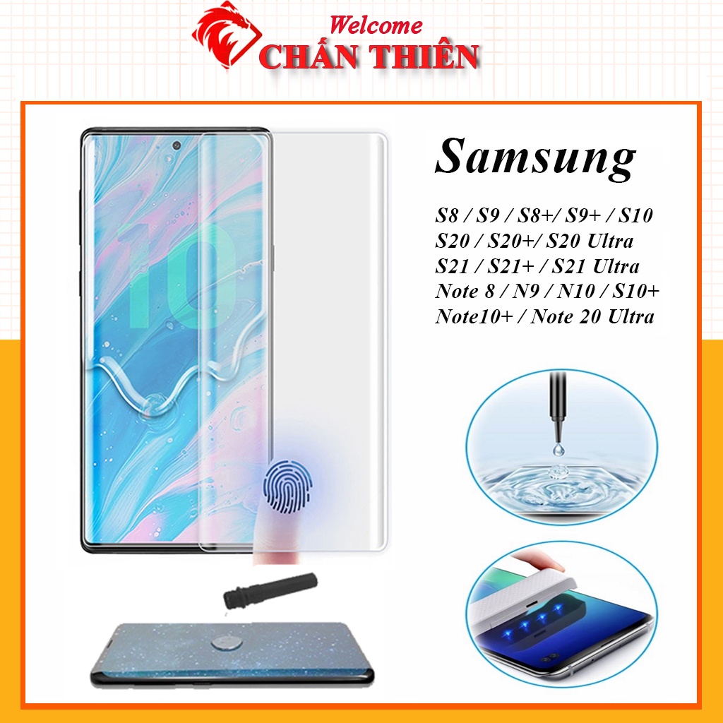 Cường lực samsung s23 ultra s23+ S22 S20 Plus S20 Ultra S10+ S8+ S9+ Note 8 Note 9 10 10+ Note 20 S21+ S21 S10 5G Màn UV