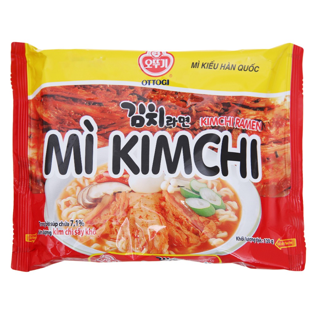 COMBO 5 GÓI MÌ KIM CHI RAMEN OTTOGI 2 PHÚT HÀN QUỐC