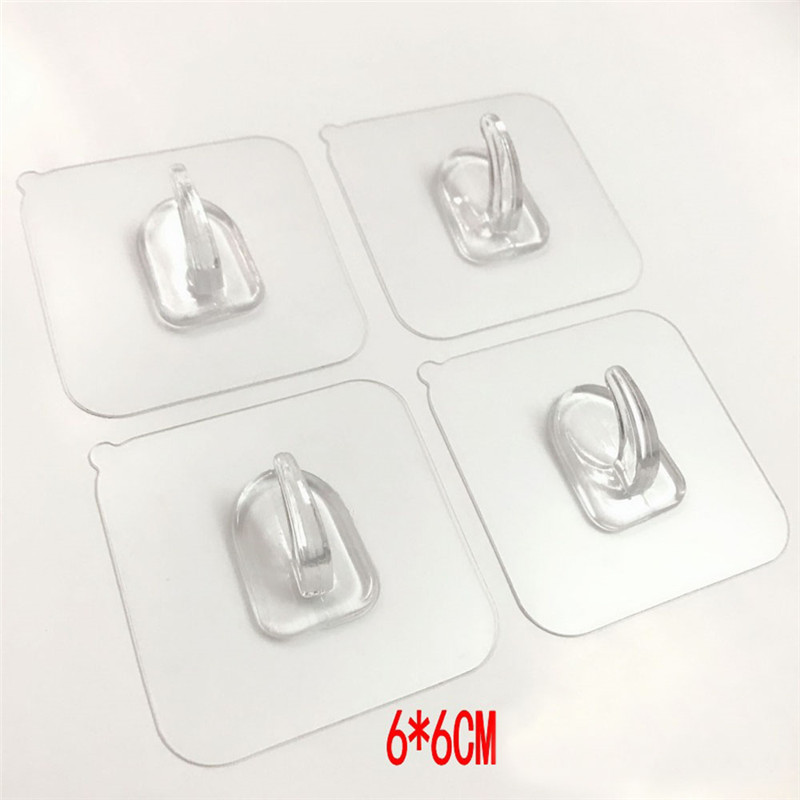 Móc Treo Đồ Dán Tường Bằng Nhựa Trong Suốt tiện lợi