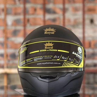 Nón Fullface Royal M136 Đen Nhám