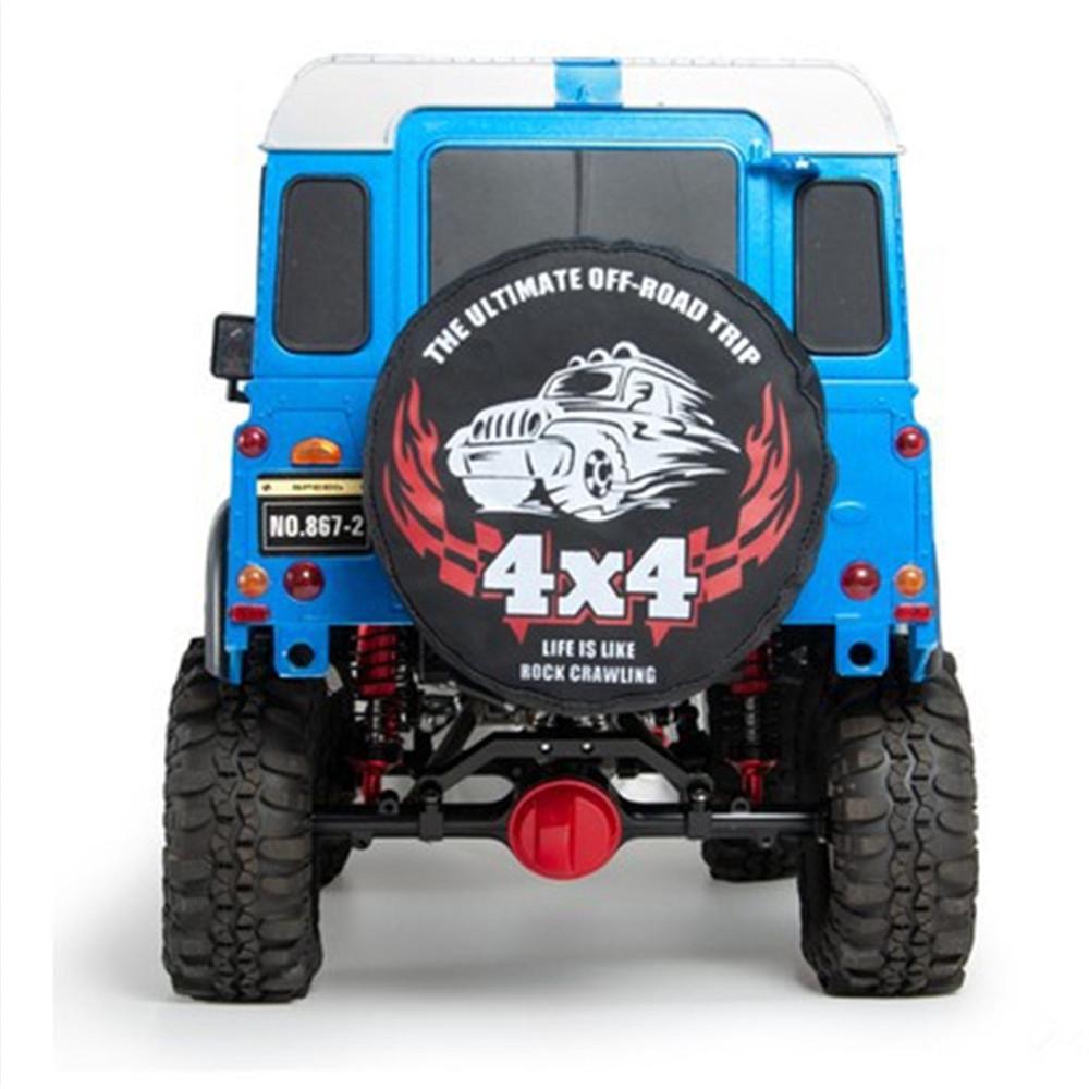 Vỏ bọc bảo vệ lốp dự phòng kèm phụ kiện cho xe địa hình TRX4 SCX10 D90 KM2 D90 RC