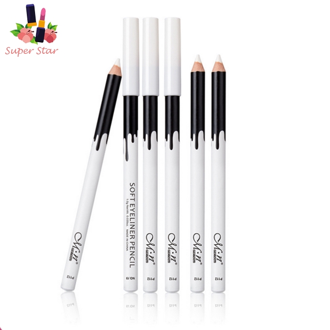 12pcs Professional Highlighter Pen Eyeliner Soft Strokes, Easy to Color Eyeshadow Pencil Silkworm