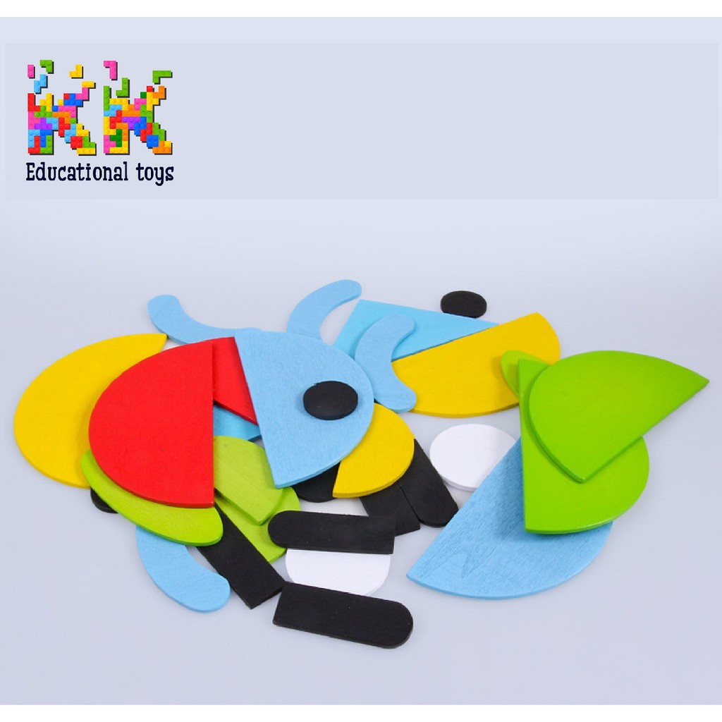 Đồ chơi giáo dục: Trò chơi ghép hình đa năng vui nhộn - Fun Puzzle- Kkstore