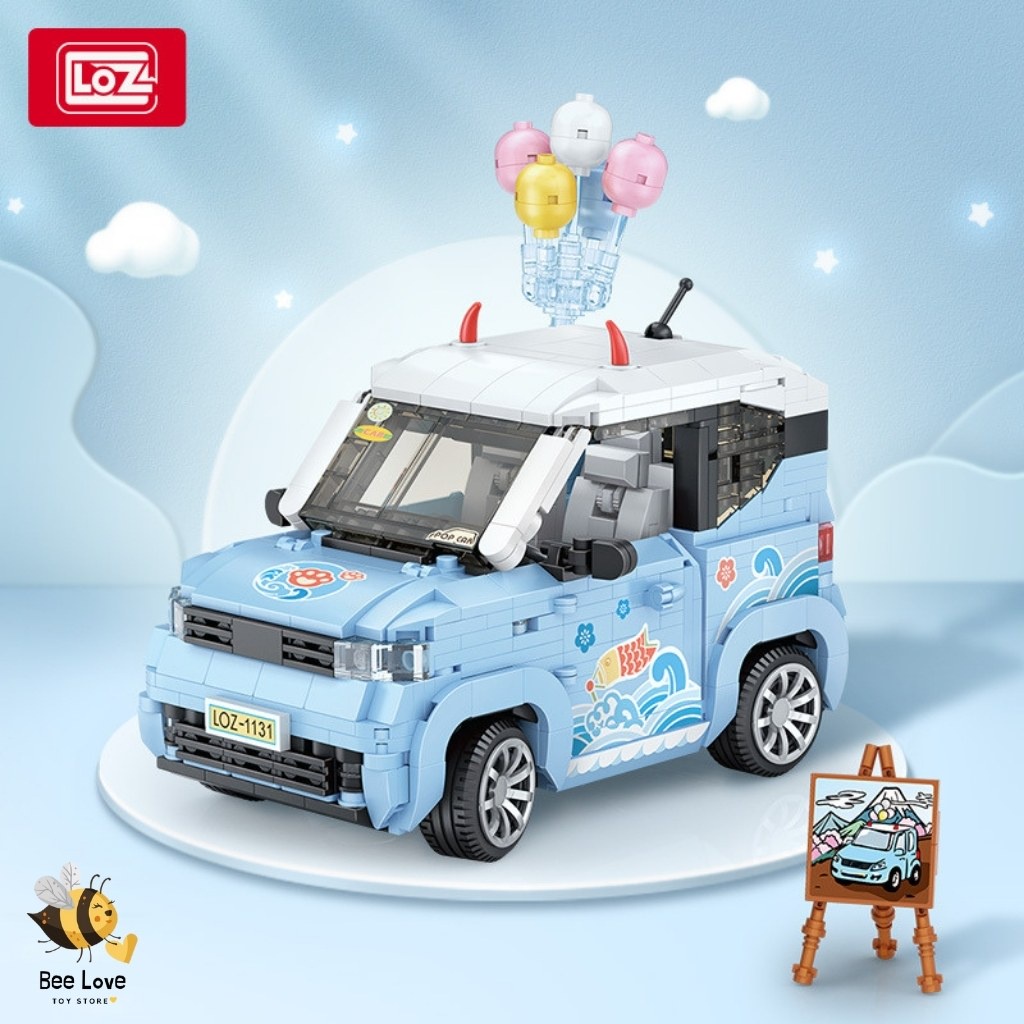 Đồ chơi lắp ráp cho bé Mô hình xe ô tô thời trang cho trẻ em thông minh sáng tạo