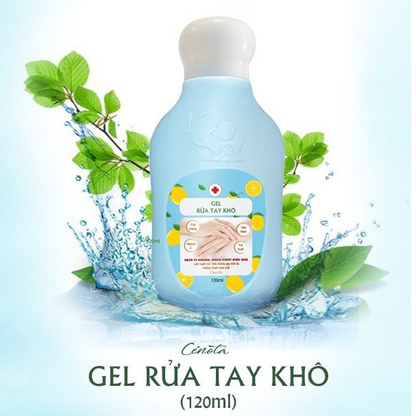 Gel rửa tay khô Cenota diệt khuẩn bảo vệ da tay 150ml