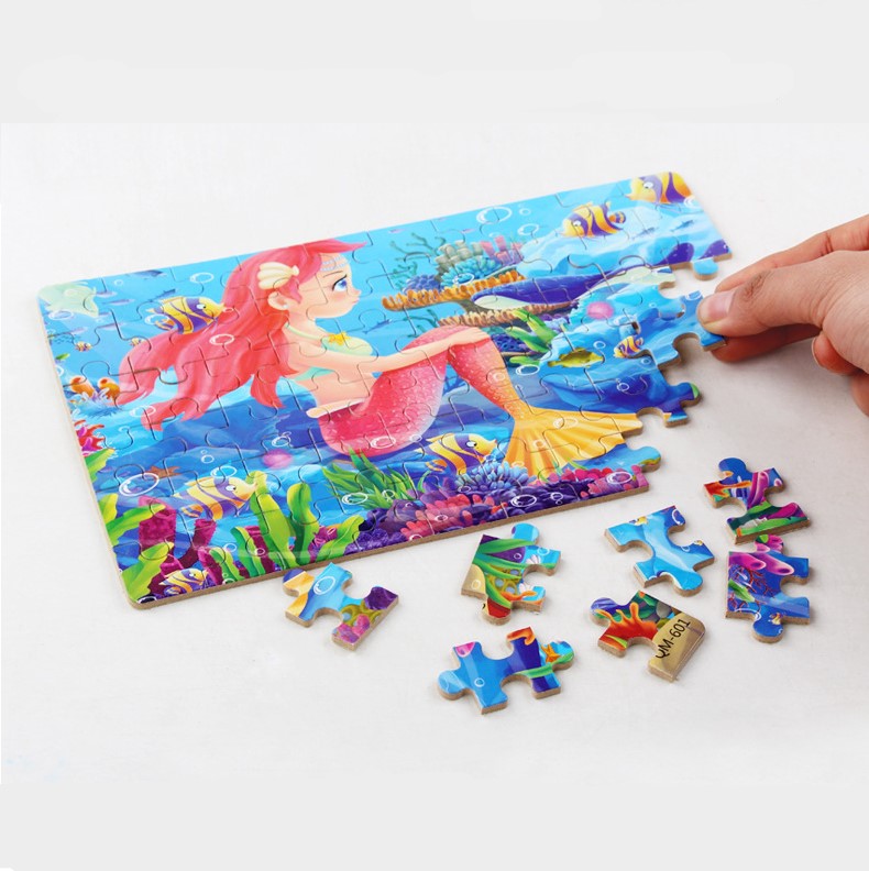 [Hàng Săn Sale] [được chọn mẫu] XẾP HÌNH GỖ PUZZLE 60 MẢNH HỘP THIẾC CHO BÉ_Trò Chơi phát tiển tư duy