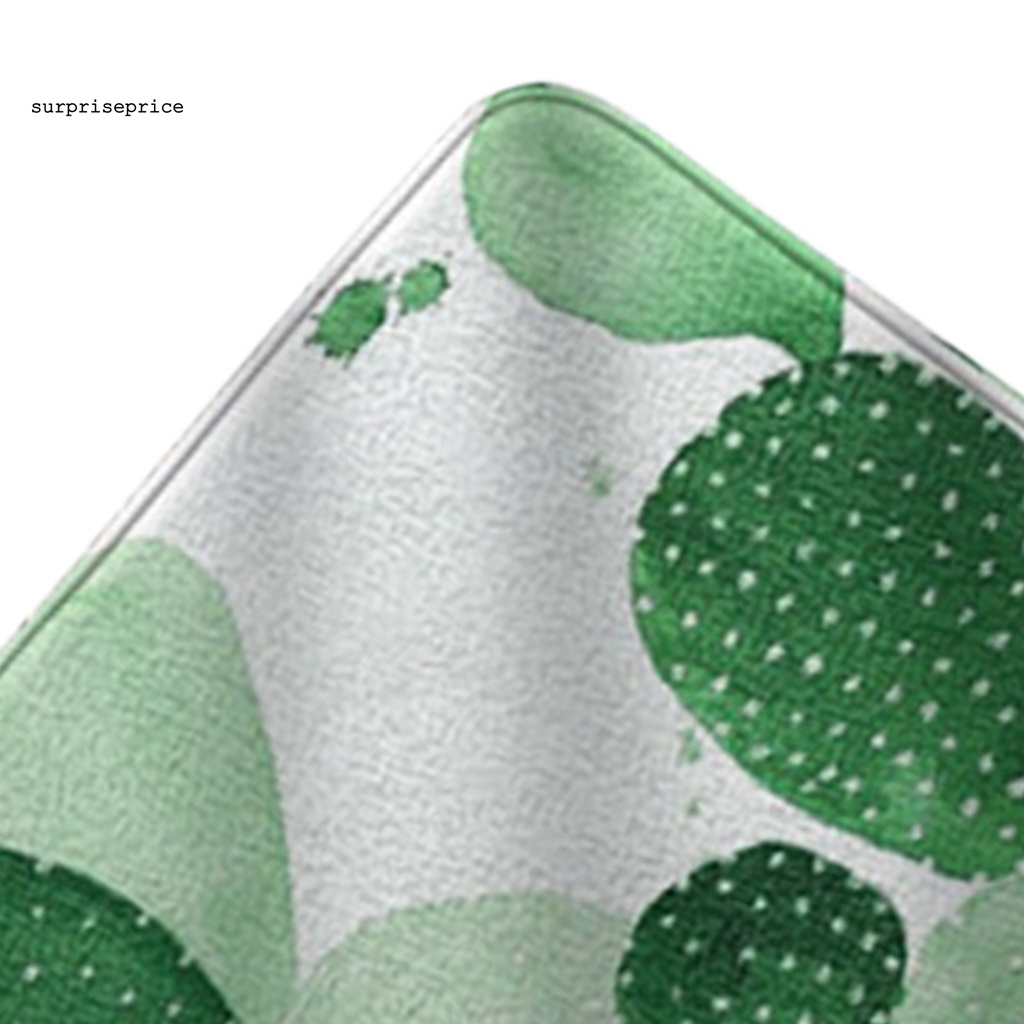 Thảm lót cửa chùi chân siêu nhẹ in hình cây xương rồng trang trí phòng tiện dụng