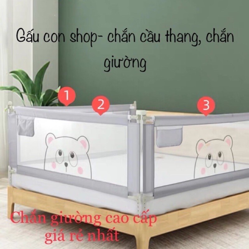 thanh chắn giường cho bé SEEDLING cao cấp đủ kích thước 1m4/1m5/1m6/1m8/2m/2m2