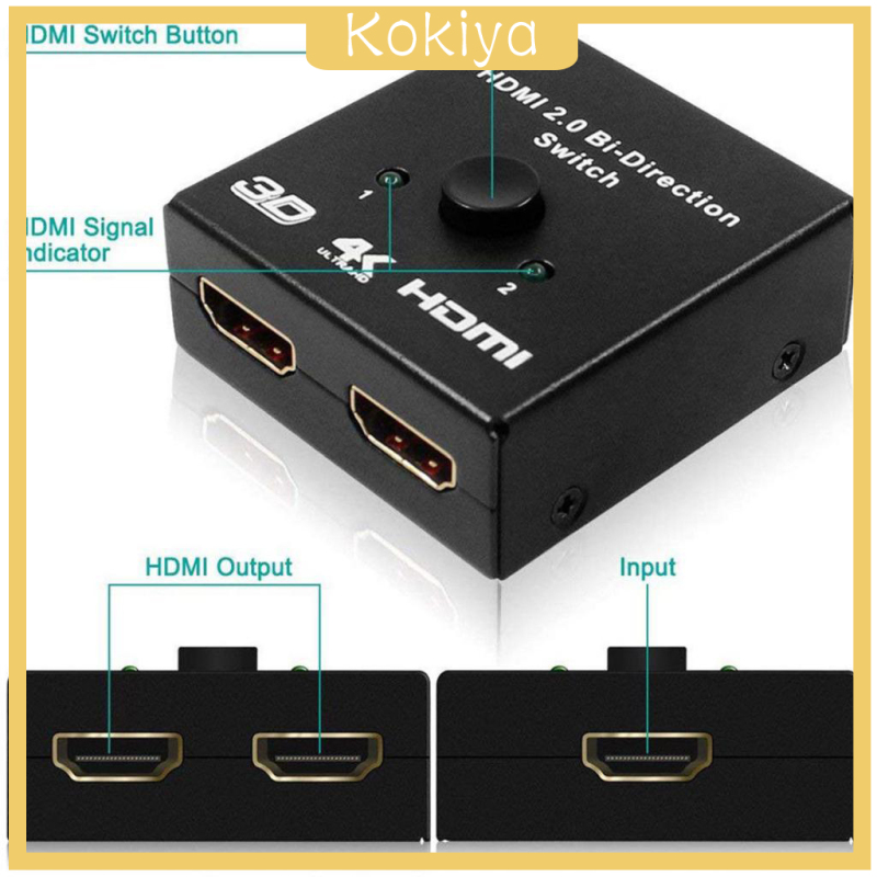 Bộ Chia 2 Cổng Kết Nối 2.0 Hỗ Trợ 3d / 4k / 1080p