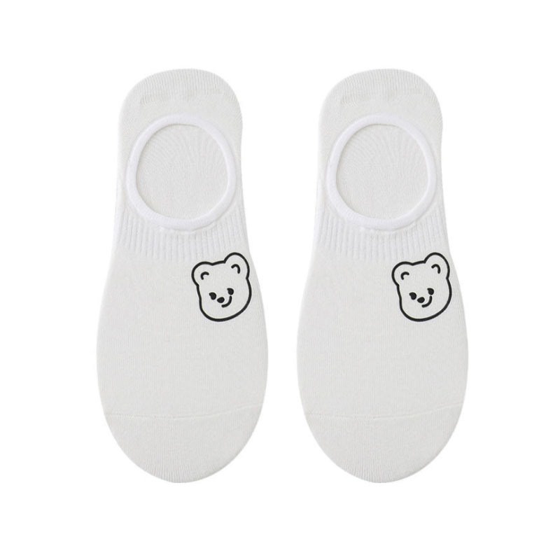 Tất Nữ Trắng Ngắn Cổ Nhiều Hình Gấu Thỏ Cute Dễ Thương Sồi House