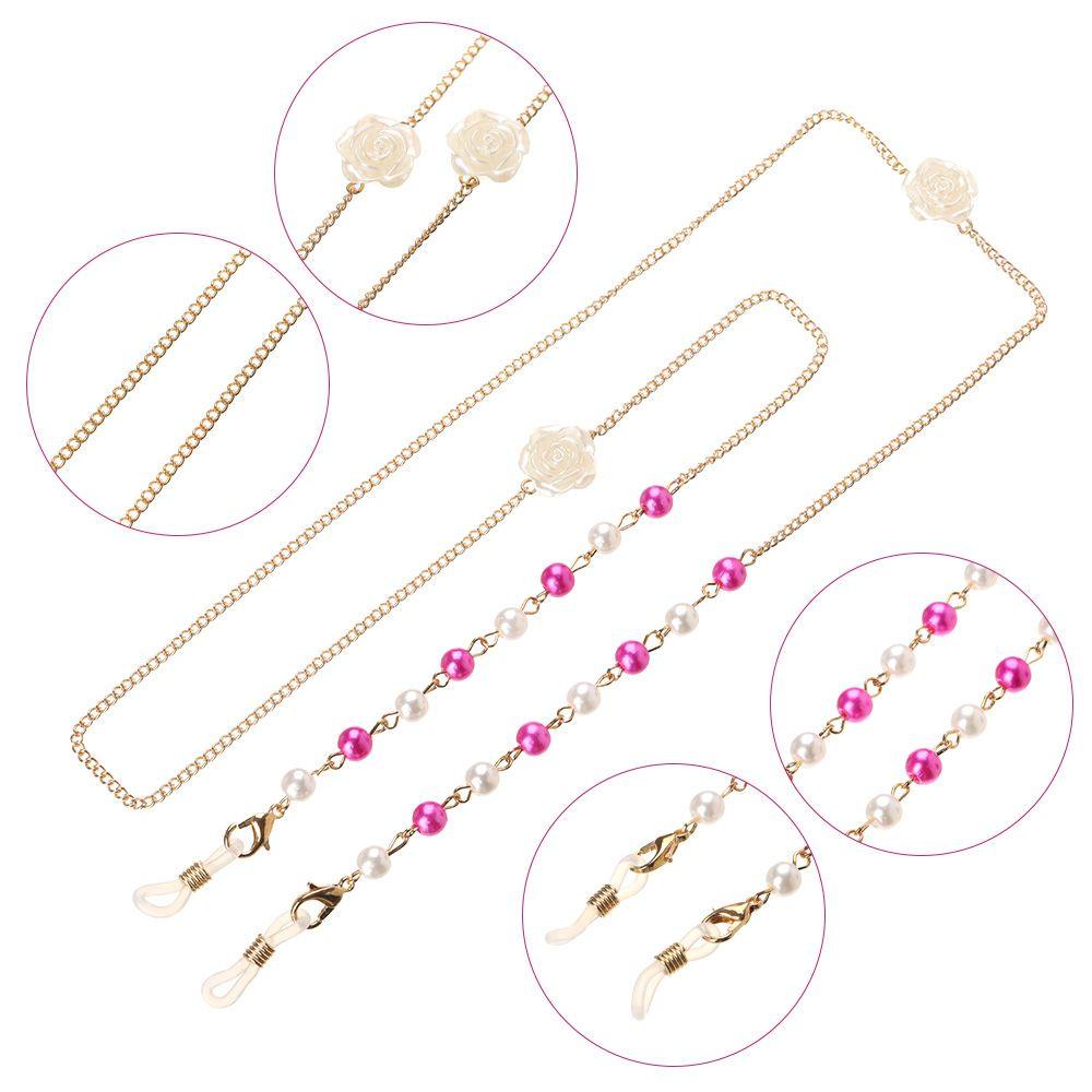 Chuỗi Dây Đeo Mắt Kính Chống Thất Lạc Đính Hoa Tiện Dụng Giá Đỡ