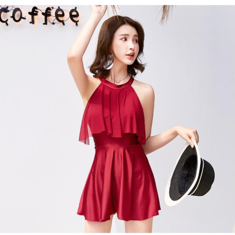 (Thun Lạnh) Váy Bơi Nữ Bikini Liền Mảnh Dạng Váy Đồ Bơi Nữ Kín Đáo Giấu Bụng CHo Người Béo | BigBuy360 - bigbuy360.vn