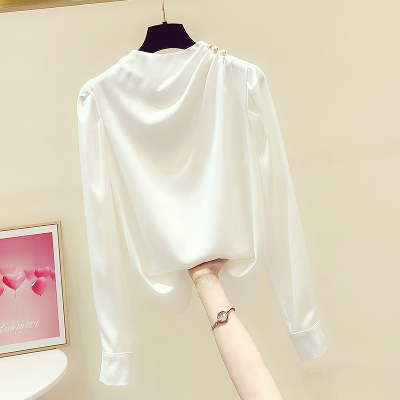 Áo sơ mi công sở ❣️FREESHIP❣️ ÁO SƠ MI SANG TRỌNG ĐÍNH NGỌC VAI CƯỜM - Hàng thiết kế chuẩn