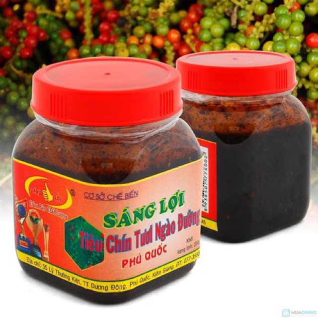 Tiêu chín tươi ngào đường