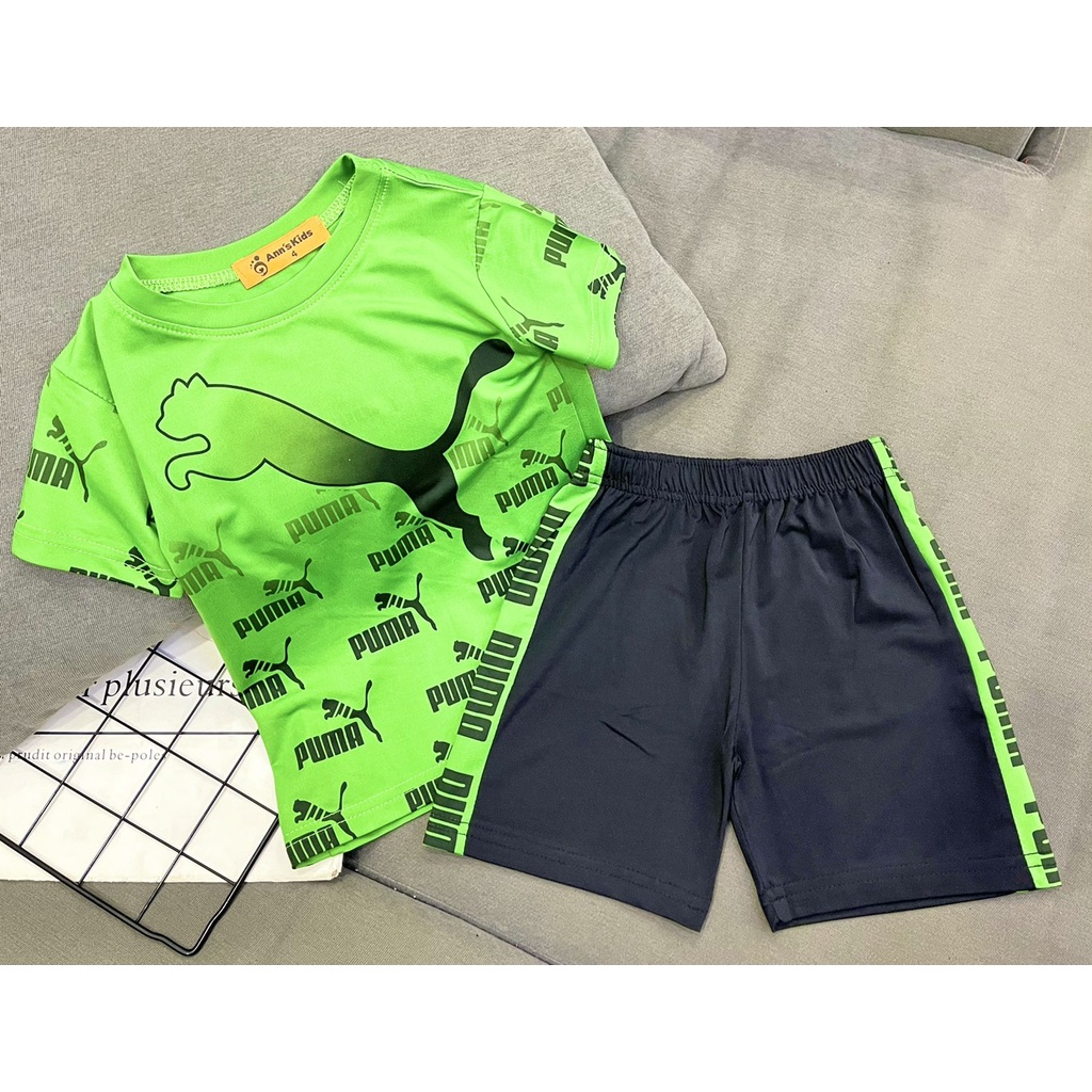 Đồ bộ bé trai size đại 22-40kg thun lạnh thể thao Jennie kids J500