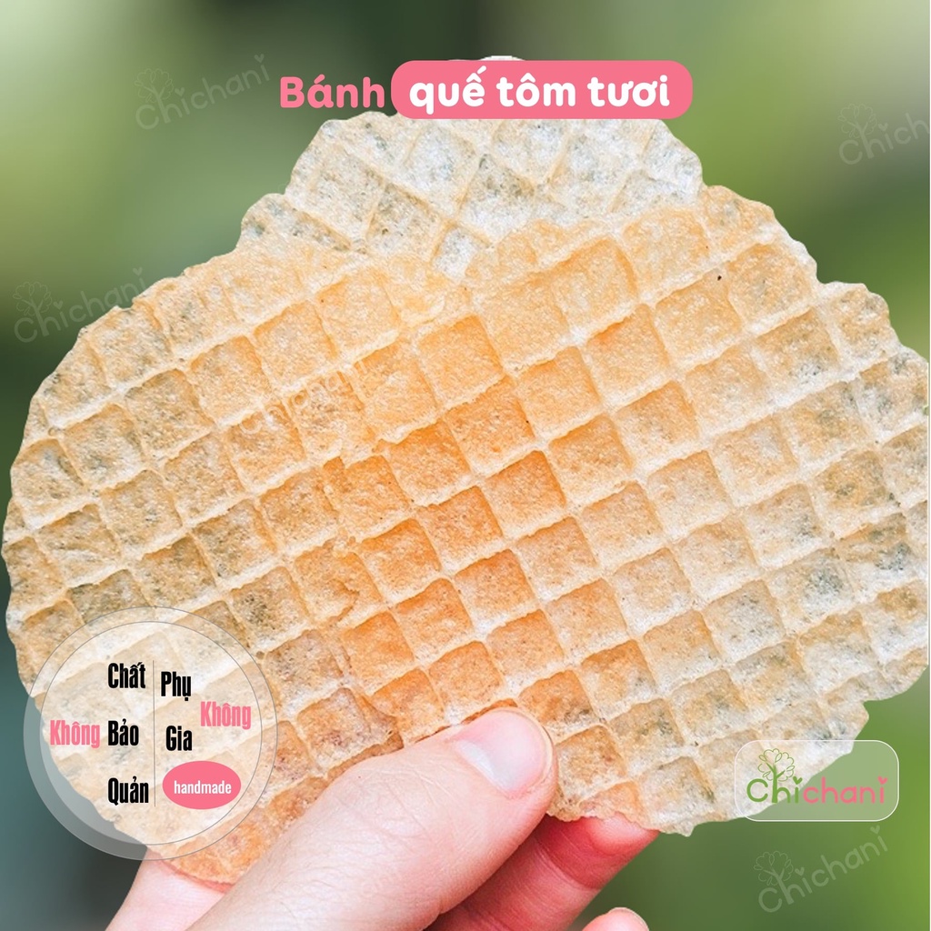 Bánh ăn dặm handmade dinh dưỡng - bánh quế tôm tưoi 10m+