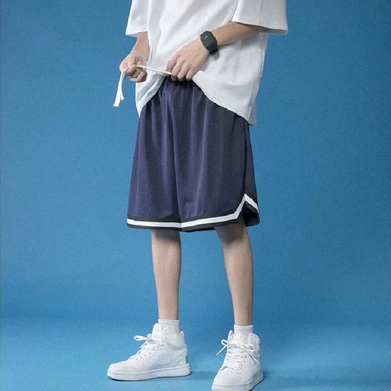 Quần Short Dáng Suông Lưng Thun Co Giãn Thoải Mái Phong Cách Thời Trang Hàn Quốc Cho Nam Giới Có size Lớn M-2XL