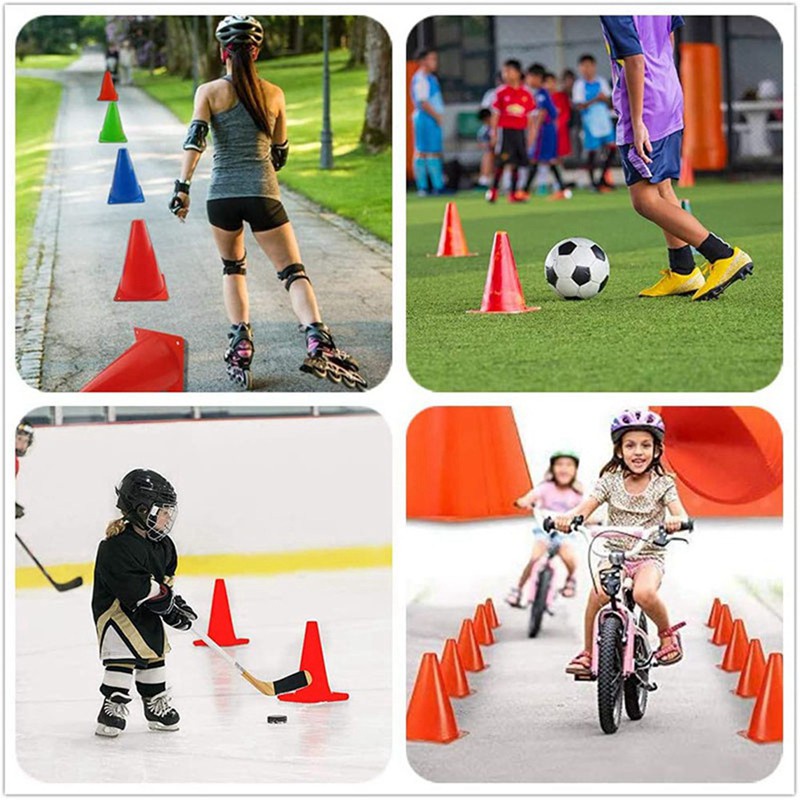 20 Pcs Football Conical Cone Agility Training Sport Cone for Track