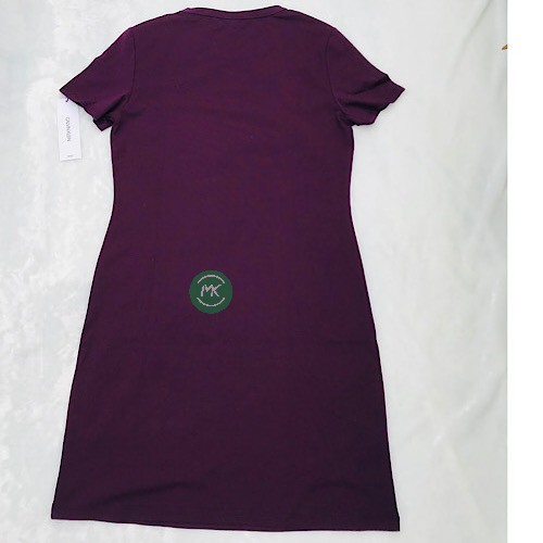 ÁO ĐẦM CALVIN KLEIN THUN COTTON MÀU TÍM - SIZE S (từ 50 đến 55kg) | BigBuy360 - bigbuy360.vn