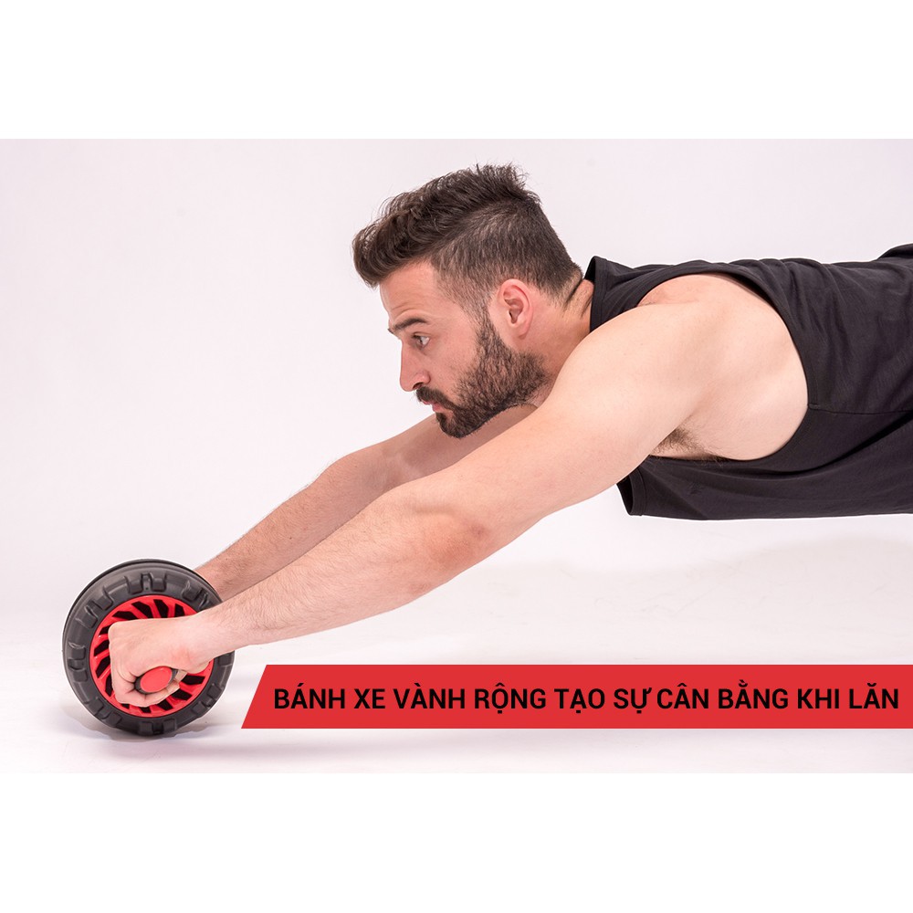 [ CHÍNH HÃNG ] - Con lăn tập bụng AB Roller có lò xo trợ lực GoodFit GF600AB