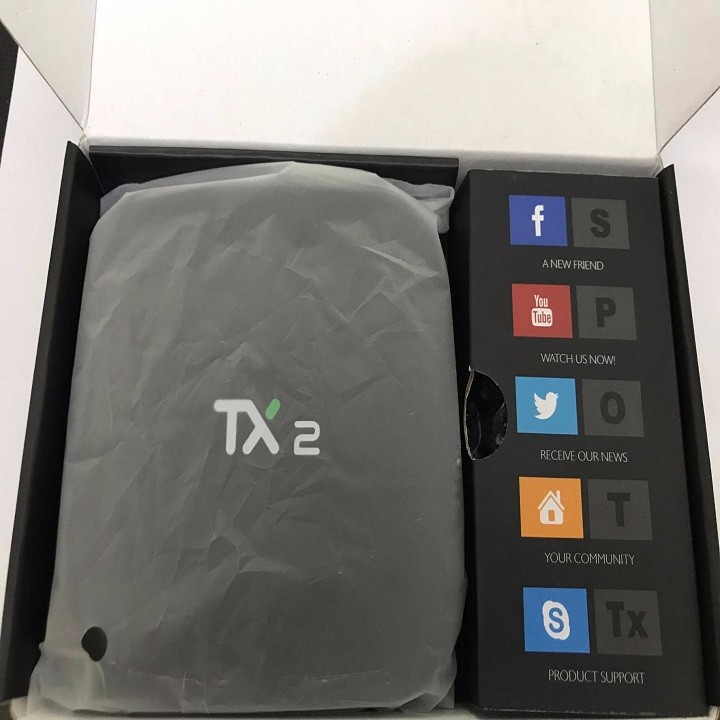 [Mã 229ELSALE hoàn 7% đơn 300K] Đầu Android Tivi Box Tanix TX2-R2 - Ram 2G Android 6.0