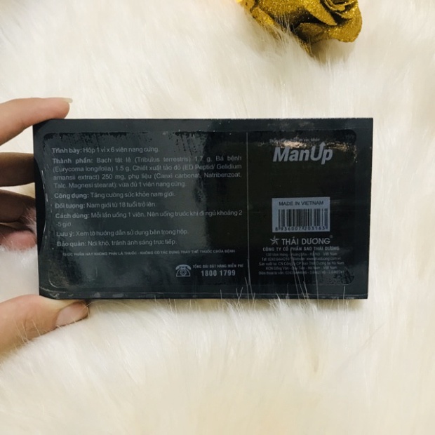 ✔️BIG SALE✔️ MANUP Bổ Thận Tráng Dương Sao Thái Dương loại 1 viên