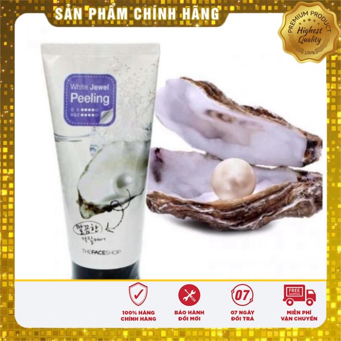 [Chuẩn Auth] Tẩy tế bào chết ngọc trai The Face Shop Smart White Jewel Peeling 120ml (Hàng chính hãng)