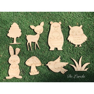 Set tô màu cho bé bằng Gỗ chủ đề khu rừng