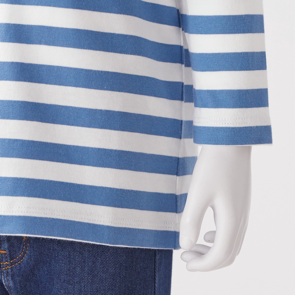 Muji Áo Thun Sọc Cotton - Em Bé