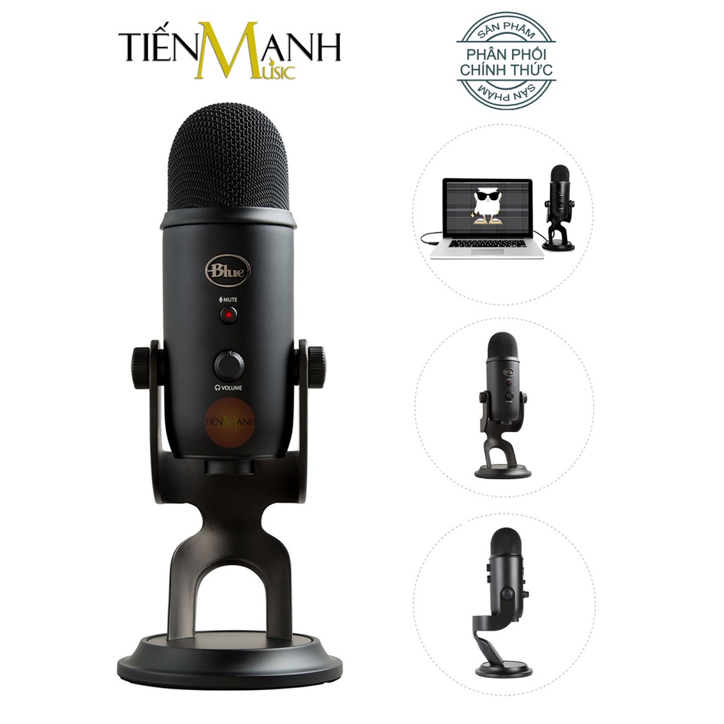 [Mặc Cả Còn 3TR890] Micro Blue Yeti USB Condenser - Mic Thu Âm Podcast, Livestream, Radio, ASMR Microphone Phòng Studio