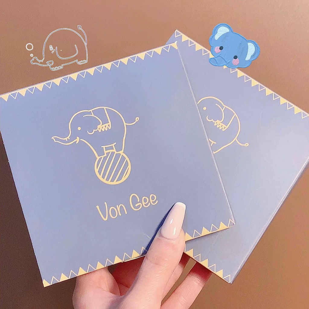 SET 4 CÂY SON KEM LÌ VONGEE CHÚ VOI XANH - Cực kỳ mềm mại, mịn màng, mềm mượt và lâu trôi, không gây ra đôi môi nứt nẻ