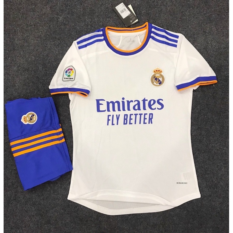 Bộ quần áo thể thao,áo bóng đá,đá banh CLB Real Mardrid(Real) 2021- 2022 vải gai Thái,bản cao cấp nhất,thấm hút mồ hôi.