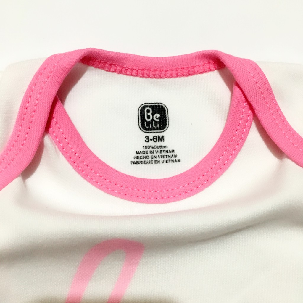 (Được chọn mẫu)SÉT 5 BODYSUIT CỘC TAY CHO BÉ TRAI BÉ GÁI BELITI XUẤT MỸ TTS197