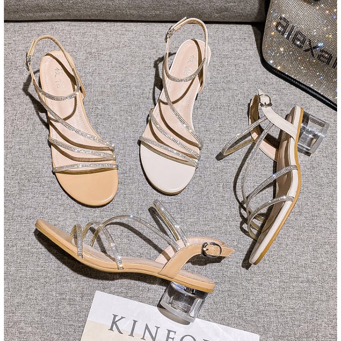 Giày Sandal quai đính đá Big Size _HÀNG CÓ SẴN (Size 40 ➡️ 44)