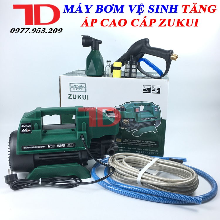 Máy bơm vệ sinh có tăng áp cao cấp dây đồng ZUKUI