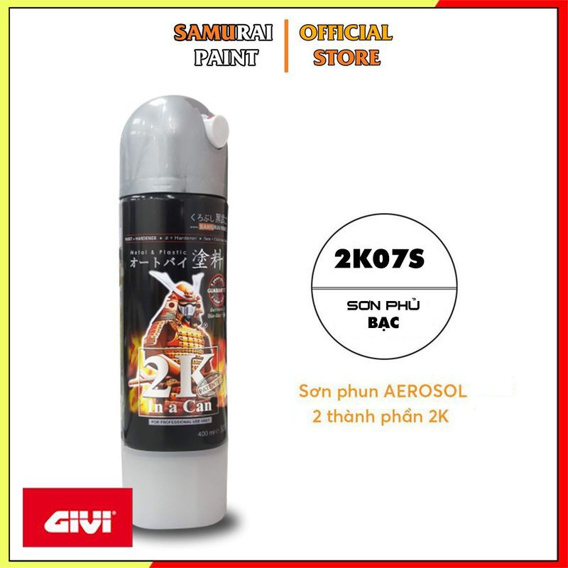 Sơn Xịt Samurai Sơn Phủ Sàn Xe Tải Màu Trắng - 2K07W