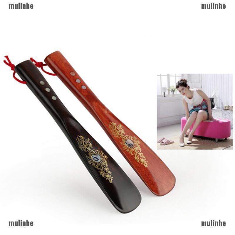 Mul❤ Dụng Cụ Hỗ Trợ Mang Giày Với Tay Cầm Bằng Gỗ Siêu Bền Tiện Dụng