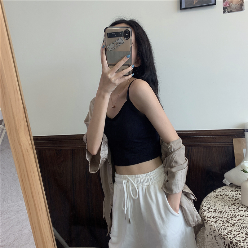 Áo dây IELGY không tay hở eo quyến rũ cho nữ