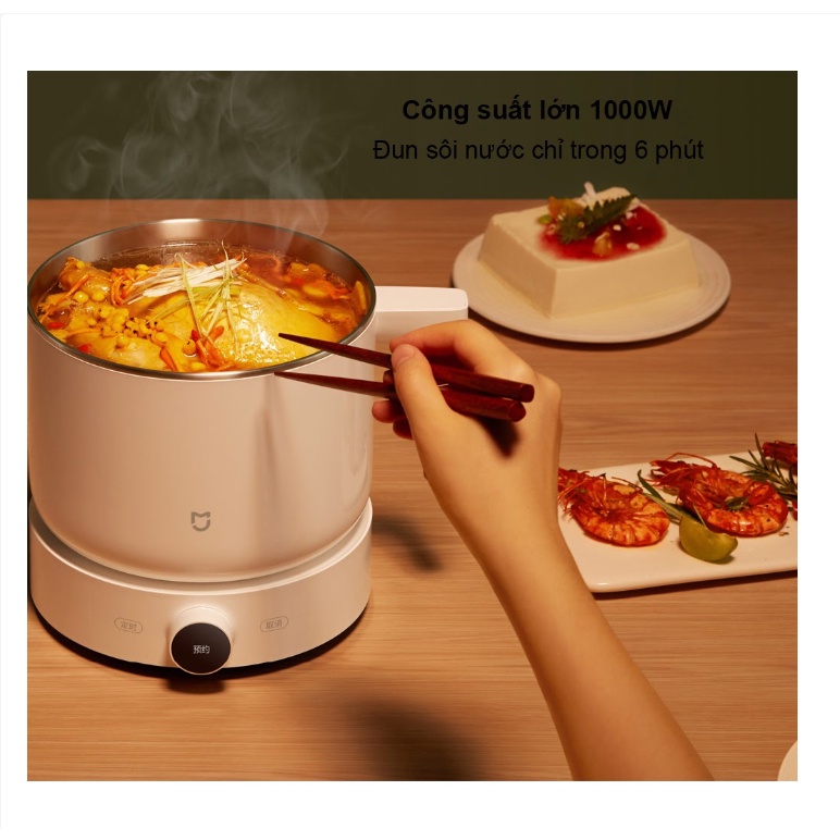 Bộ nồi điện thông minh nồi hấp Xiaomi Mijia smart small white pot MDZG01 1.5L