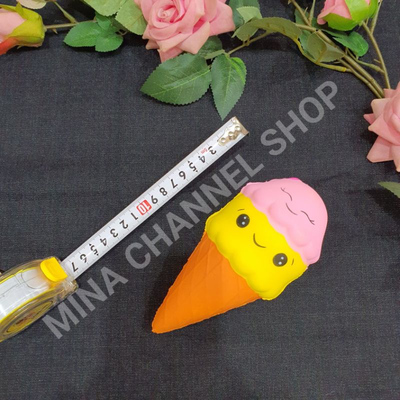 Squishy Cây Kem, dễ thương, dài 16cm chậm tăng, mềm thơm có bao bì và quà tặng