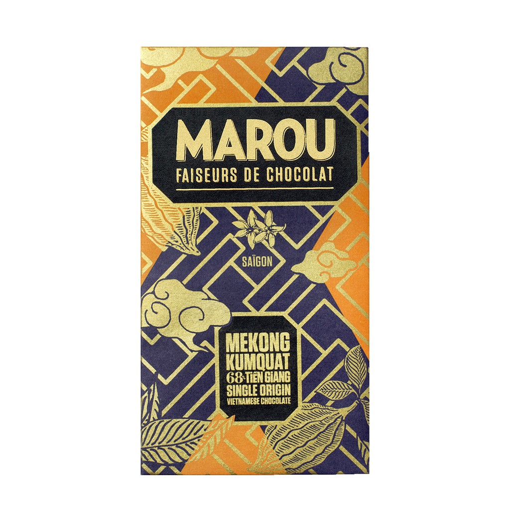 Socola Marou vị Kumquat Tiền Giang 68% cacao