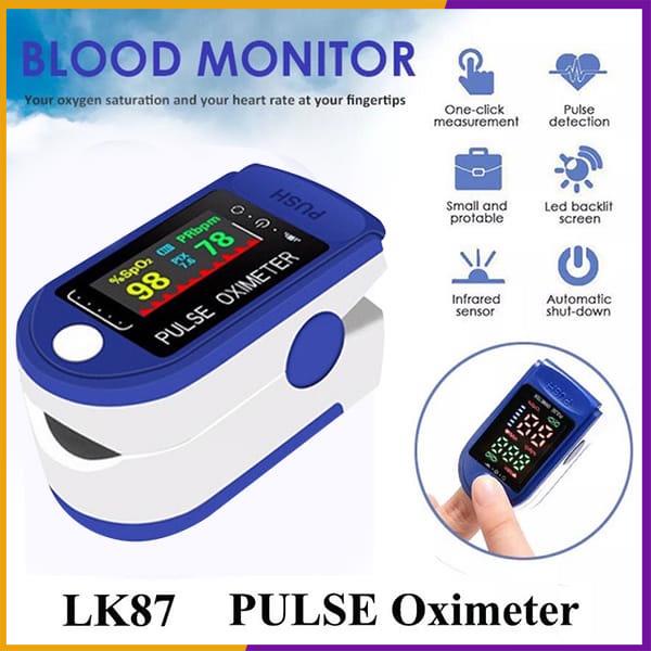 Máy Đo Nồng Độ Oxi Cơ Thể Kẹp Ngón Tay MÃ LK87 Pulse Oximeter