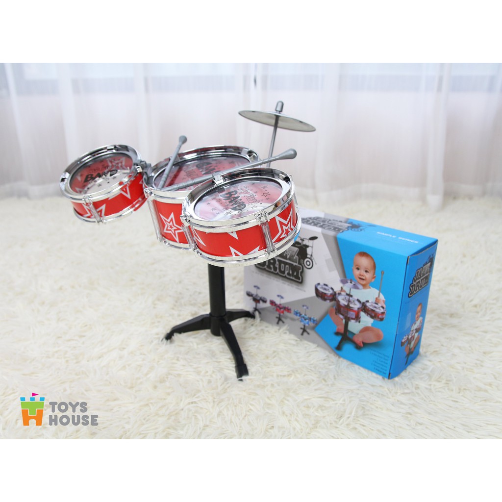 Đồ chơi hướng nghiệp - Bộ trống Jazz Drum cho bé Toyshouse - Nhạc cụ, âm nhạc cho bé yêu 3303