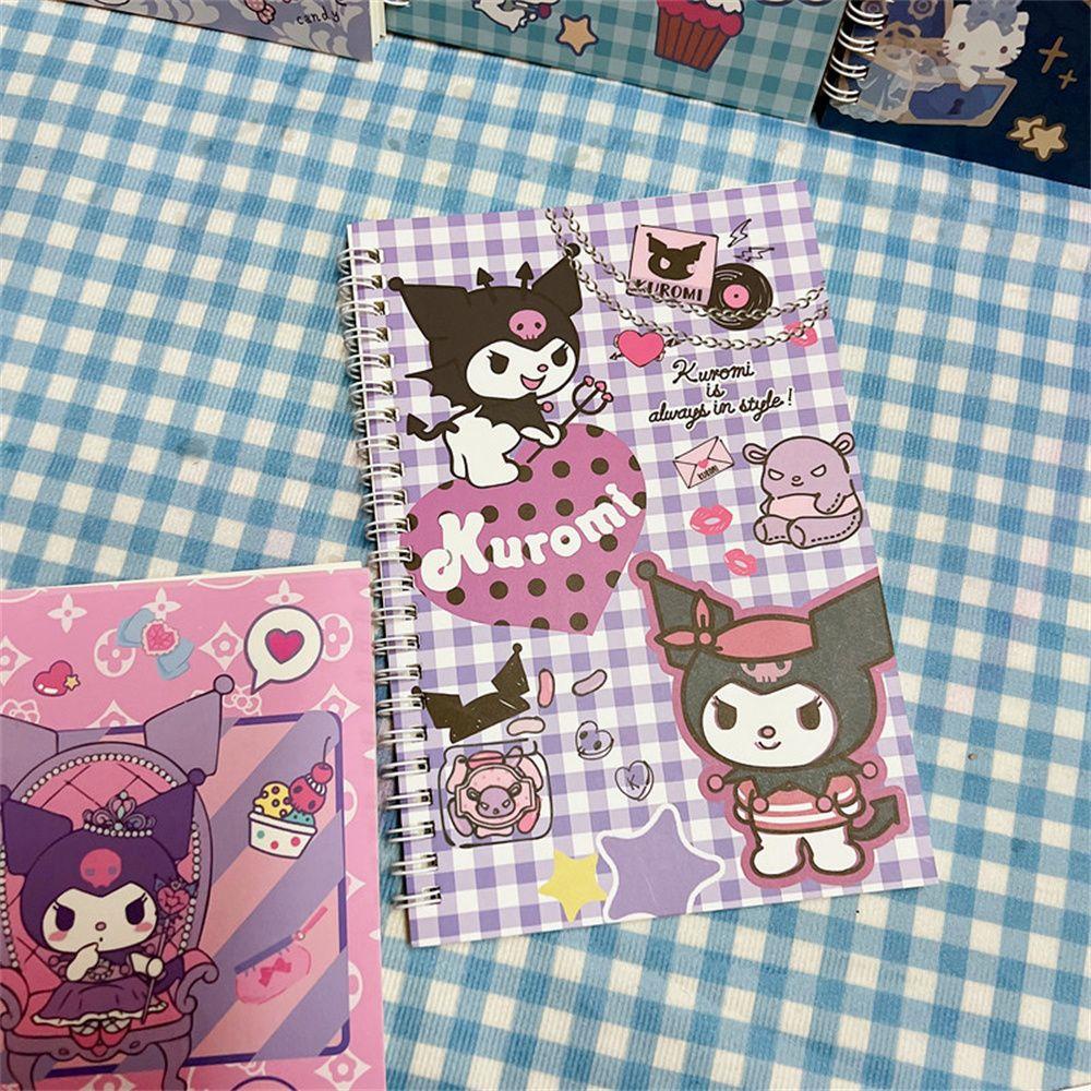 Sổ Tay Ghi Chú Họa Tiết Hoạt Hình Kuromi Cinnamoroll Đáng Yêu Cho Bé