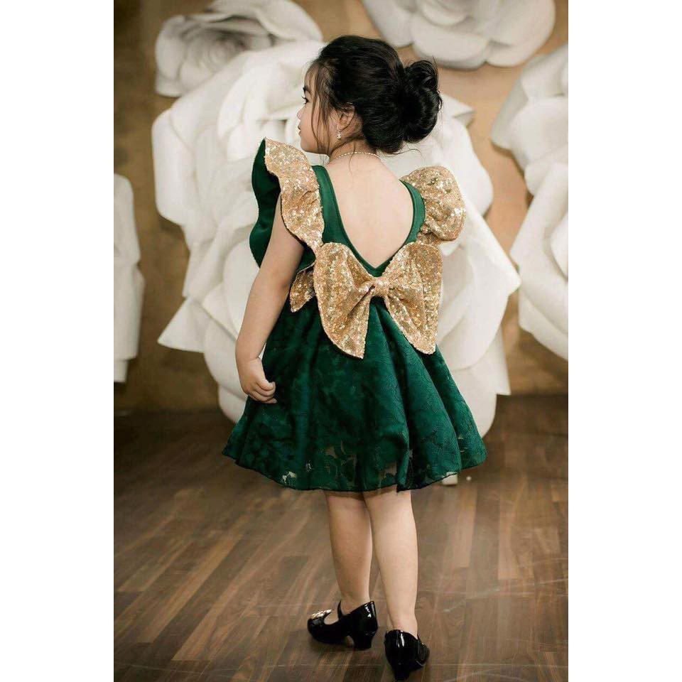 Đầm kim sa bé gái