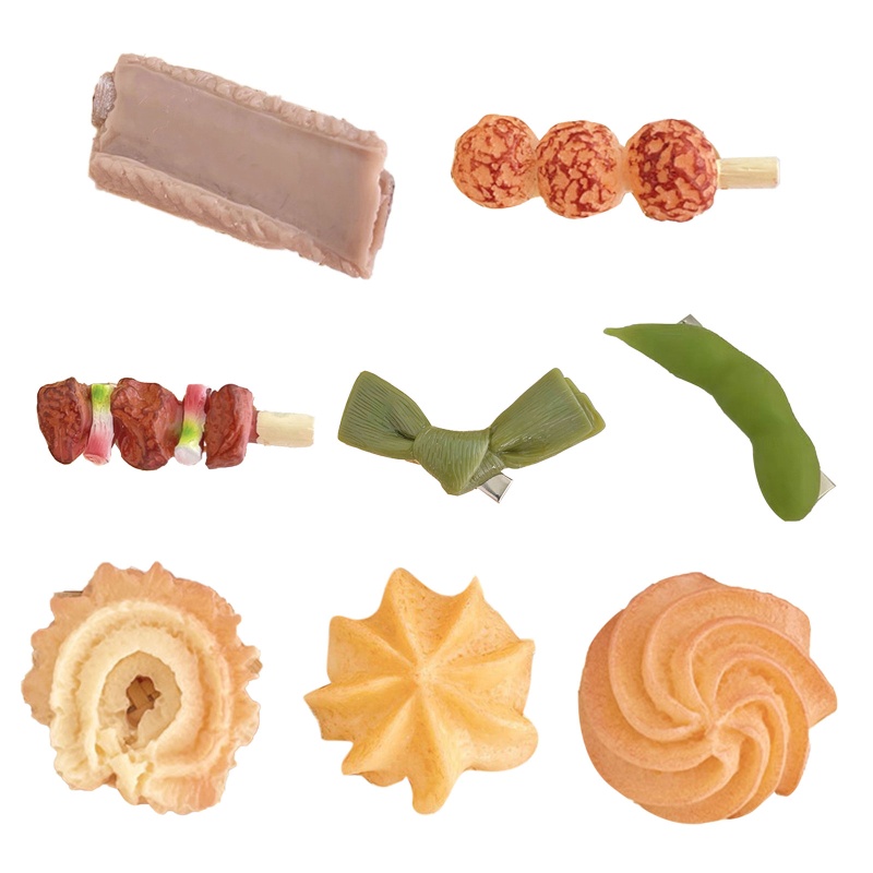 Kẹp Tóc Mái Vịt Bằng Nhựa Resin Dễ Thương Cho Trang Điểm Bbq