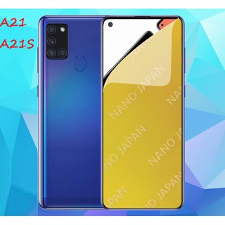 Miếng dán cường lực hiệu Nano Japan cho Samsung A21S / A21 full màn 98%