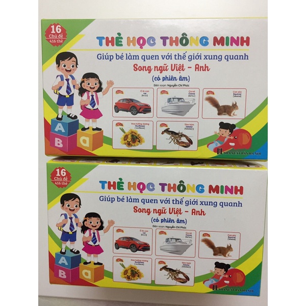 Thẻ học thông minh 16 chủ đề 416 thẻ
