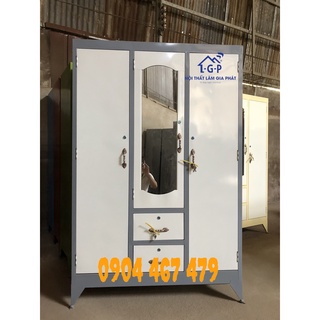 Tủ sắt 3 cửa đựng quần áo GIAO HÀNG MIỄN PHÍ